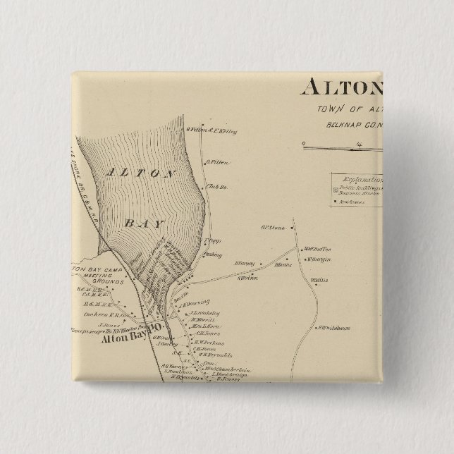 Badge Carré 5 Cm Alton (Devant)