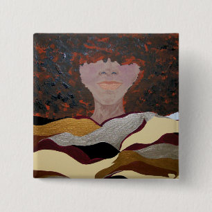 Badge Carré 5 Cm Âme Sista par le Kenya Verrett