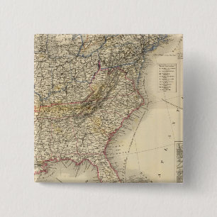 Badge Carré 5 Cm Amérique du Nord 26