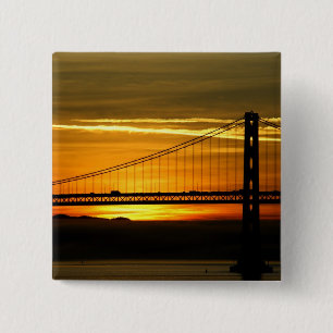 Badge Carré 5 Cm Amérique du Nord, États-Unis, Californie, San Fran