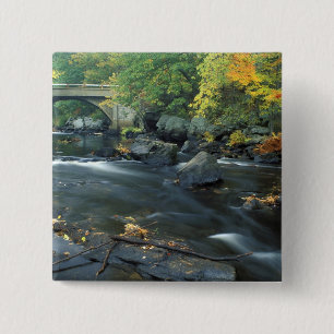 Badge Carré 5 Cm Amérique du Nord, États-Unis, NH, Le pont à Packer