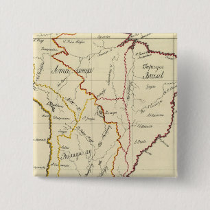 Badge Carré 5 Cm Amérique du Sud 9