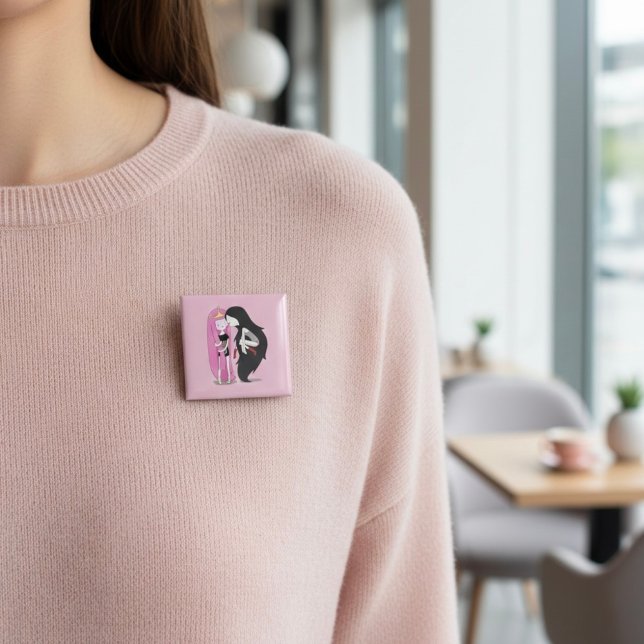 Badge Carré 5 Cm Amis (Créateur téléchargé)