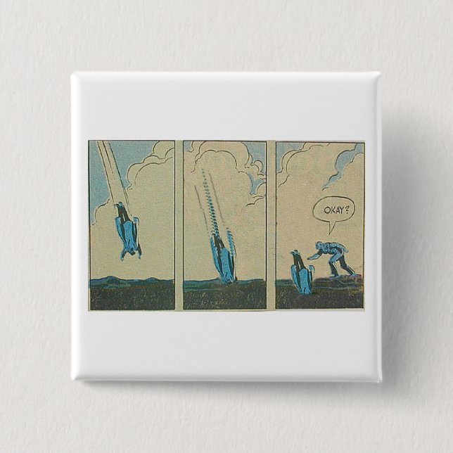 Badge Carré 5 Cm Amis CORRECT ? (Devant)