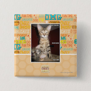 Badge Carré 5 Cm Amis d'idiot