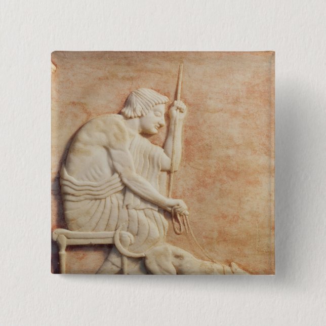 Badge Carré 5 Cm Amorce animale (Devant)