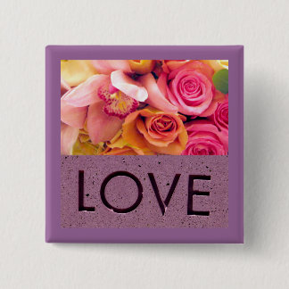 Badge Carré 5 Cm Amour_