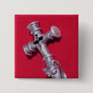 Badge Carré 5 Cm Amulette de Viking sous forme de croix