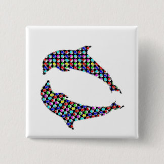 Badge Carré 5 Cm AMUSEMENT animal du jeu NVN97 NavINjoshi de