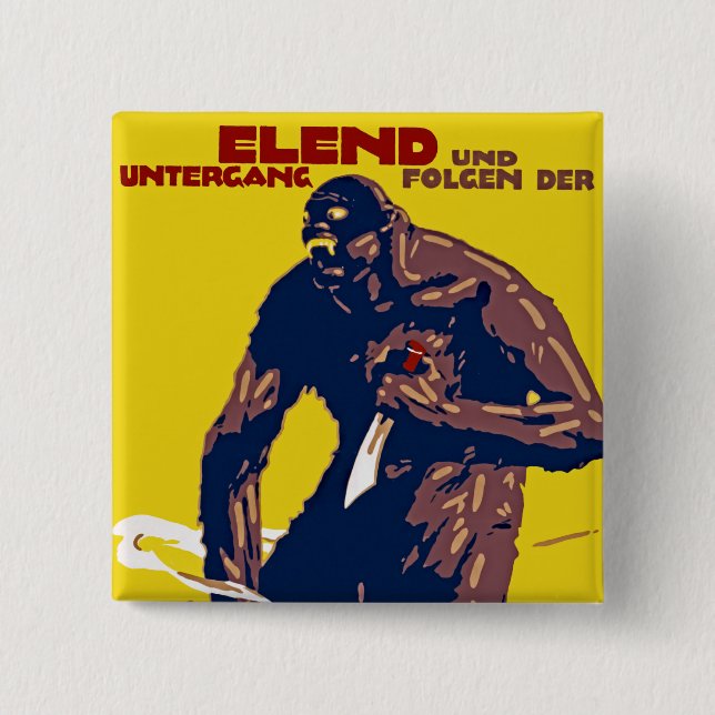 Badge Carré 5 Cm Anarchie (Devant)