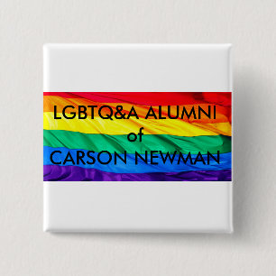Badge Carré 5 Cm Anciennes élèves de LGBTQ&A des boutons de