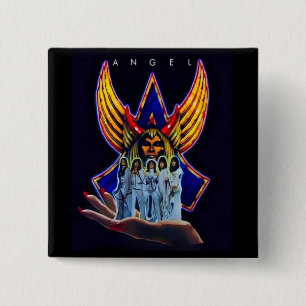 Badge Carré 5 Cm Ange - ♫ de bande de Helluva