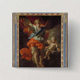 Badge Carré 5 Cm Ange gardien, c.1685-94