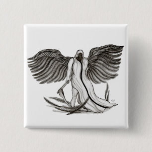 Badge Carré 5 Cm Angel Uriel