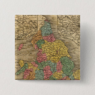 Badge Carré 5 Cm Angleterre 11