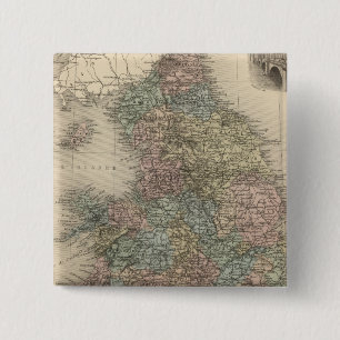 Badge Carré 5 Cm Angleterre 3