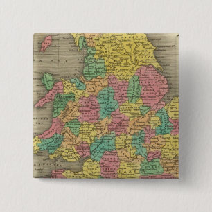 Badge Carré 5 Cm Angleterre Et Pays De Galles