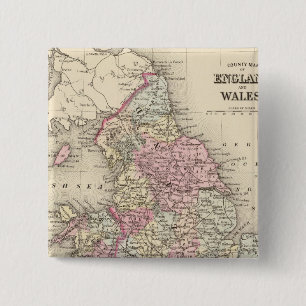 Badge Carré 5 Cm Angleterre, Pays de Galles 5