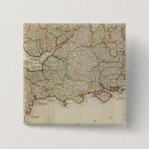 Badge Carré 5 Cm Angleterre, Pays de Galles, Sud