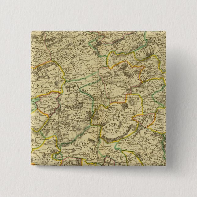 Badge Carré 5 Cm Angusshire du Sud (Devant)