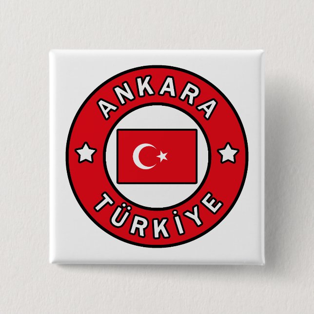 Badge Carré 5 Cm Ankara Türkiye (Devant)
