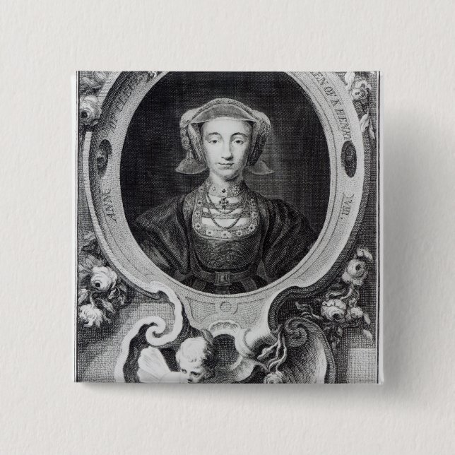 Badge Carré 5 Cm Anne de Cleves (Devant)