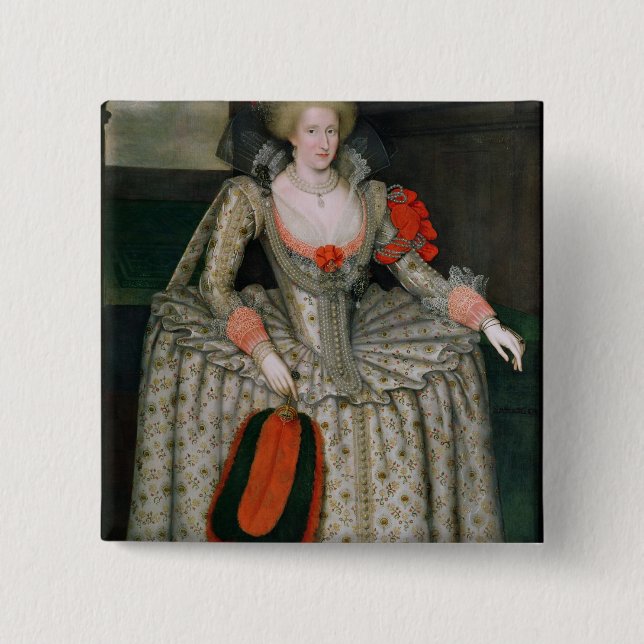 Badge Carré 5 Cm Anne du Danemark, c.1605-10 (Devant)