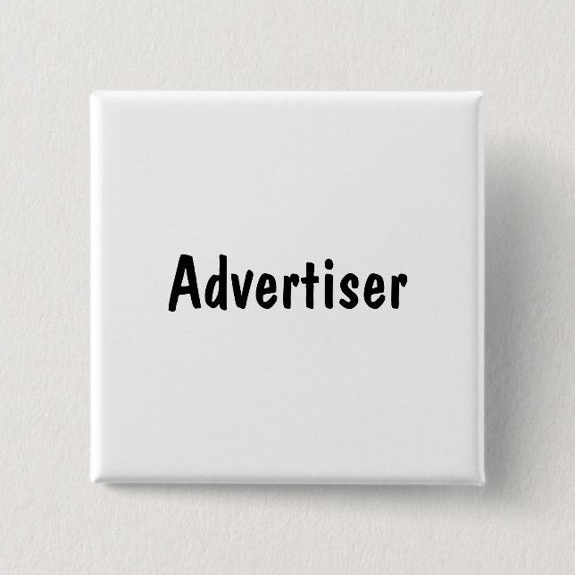 Badge Carré 5 Cm Annonceur (Devant)