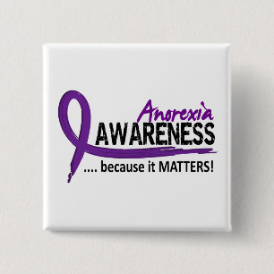 Badge Carré 5 Cm Anorexie de la conscience 2