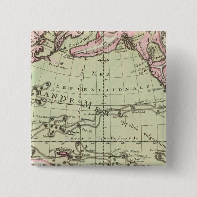 Badge Carré 5 Cm Antarctique (Devant)