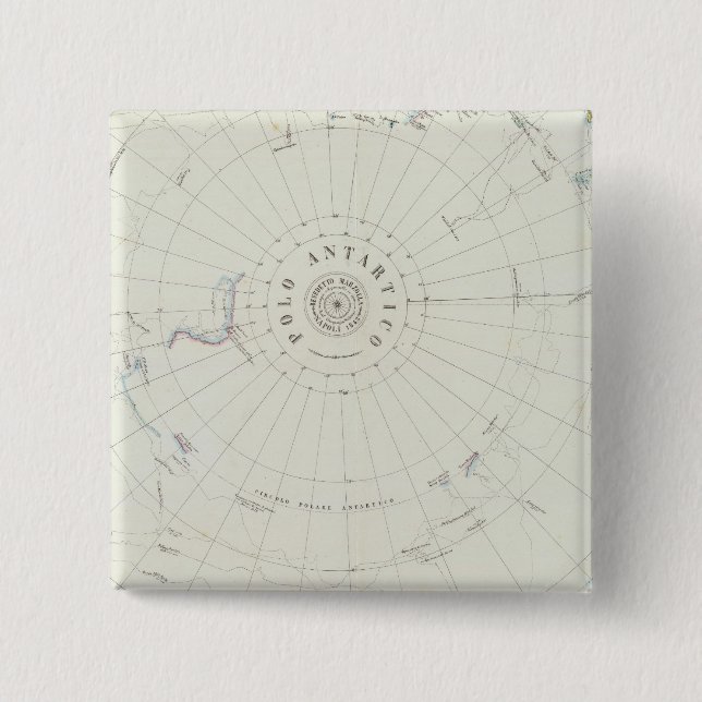 Badge Carré 5 Cm Antarctique (Devant)