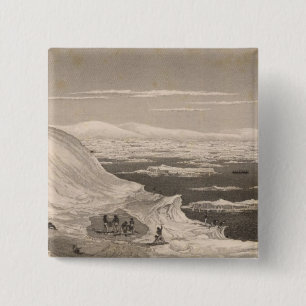 Badge Carré 5 Cm Antarctique 2