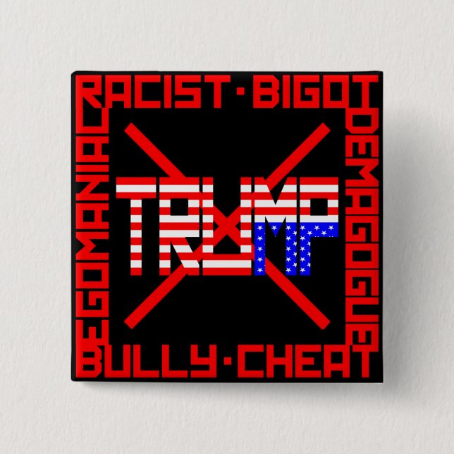 Badge Carré 5 Cm Anti atout (Devant)
