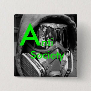 Badge Carré 5 Cm Anti bouton de société