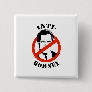 BADGE CARRÉ 5 CM ANTI-ROMNEY -