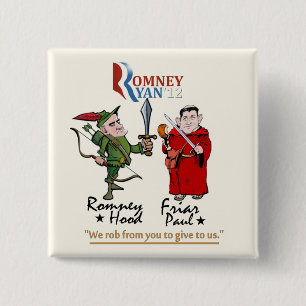 Badge Carré 5 Cm Anti-Romney/Ryan
