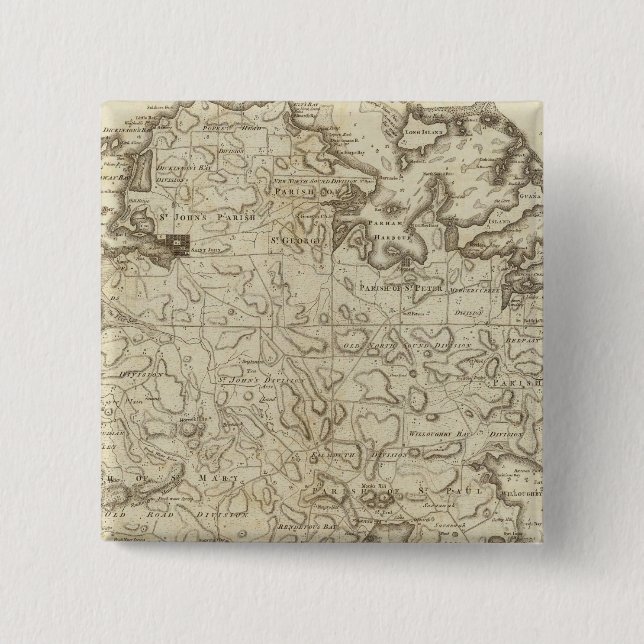 Badge Carré 5 Cm Antigua (Devant)