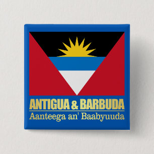 Badge Carré 5 Cm Antigua-et-Barbuda