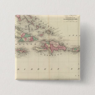 Badge Carré 5 Cm Antilles 3