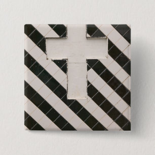 Badge Carré 5 Cm Antilles françaises, Guadaloupe, Grande Terre,