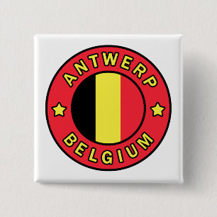 Badge Carré 5 Cm Anvers Belgique