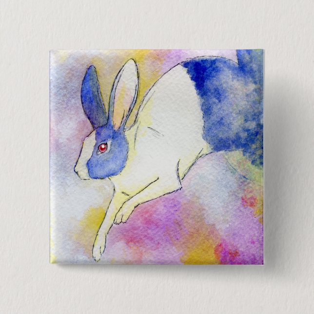 BADGE CARRÉ 5 CM APPEL DU SAUVAGE (Devant)