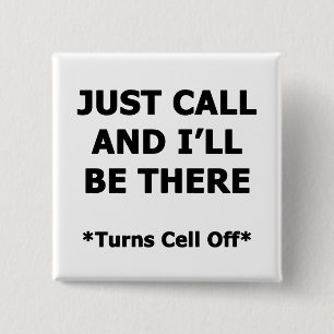 Badge Carré 5 Cm Appelle et je serai là