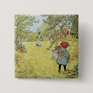 Badge Carré 5 Cm Apple moissonnent