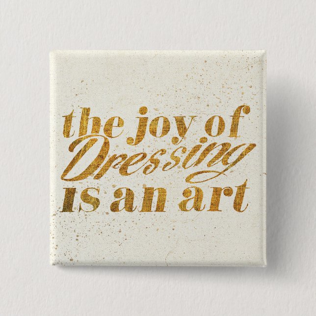 Badge Carré 5 Cm Apple sauvage | la joie de l'habillage - citation (Devant)