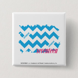 Badge Carré 5 Cm Aqua 3 de zigzag