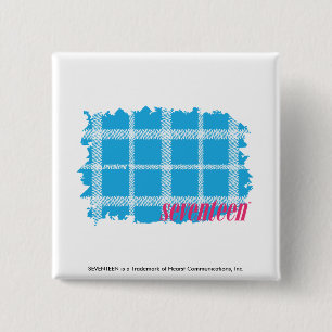 Badge Carré 5 Cm Aqua 4 de plaid