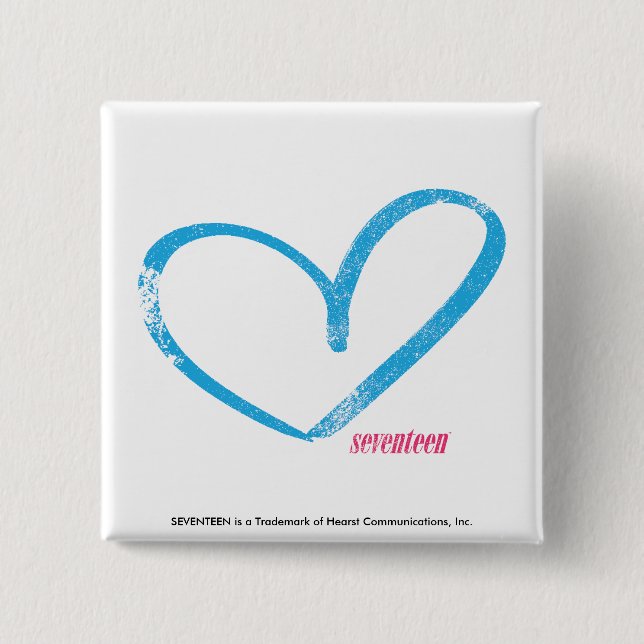 Badge Carré 5 Cm Aqua d'OpenHeart (Devant)
