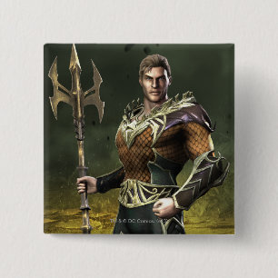 Badge Carré 5 Cm Aquaman