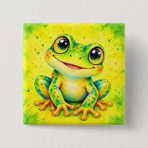 Aquarelle Grenouille Joyeuse Colorée